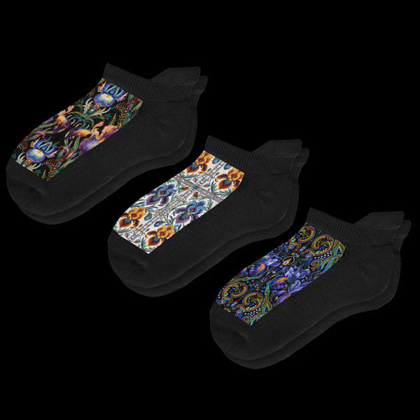 Ornate Ankle Socks 3-Pack Bundle