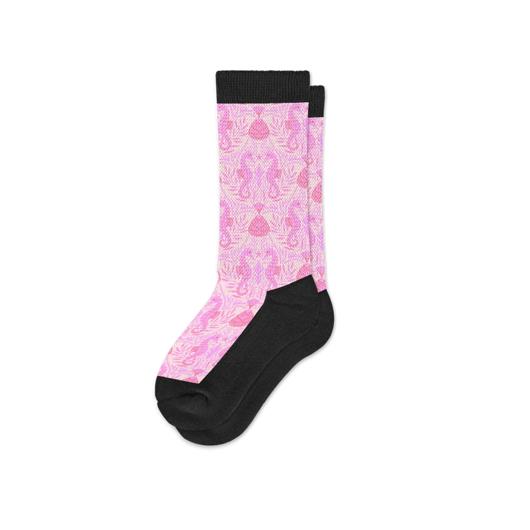 Seahorse Pink EasyStretch™ Socks