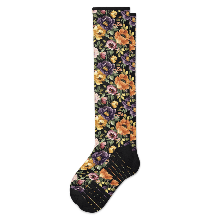 Vintage Floral Compression Socks