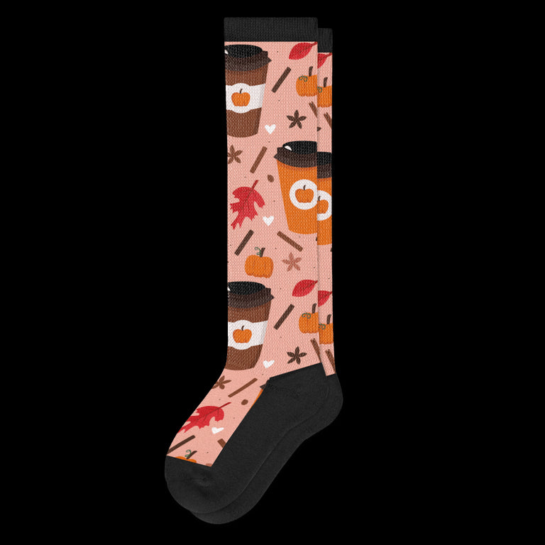 Pumpkin Spice EasyStretch™ Diabetic Socks