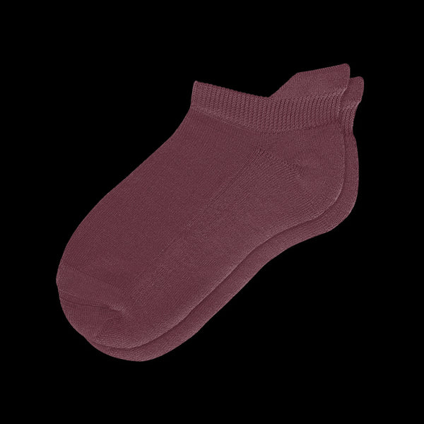 Burgundy Ankle Diabetic Socks