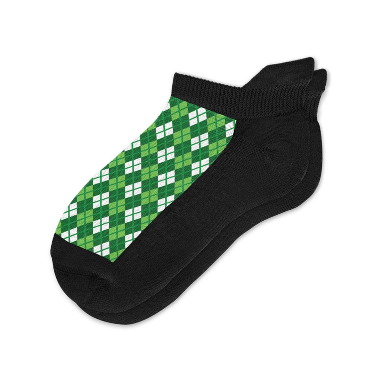 Irish Argyle Ankle Socks