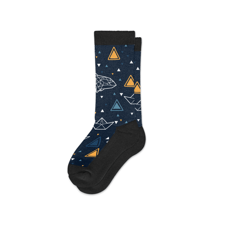 Viasox Orcas EasyStretch™ Socks Crew Cut Flat View