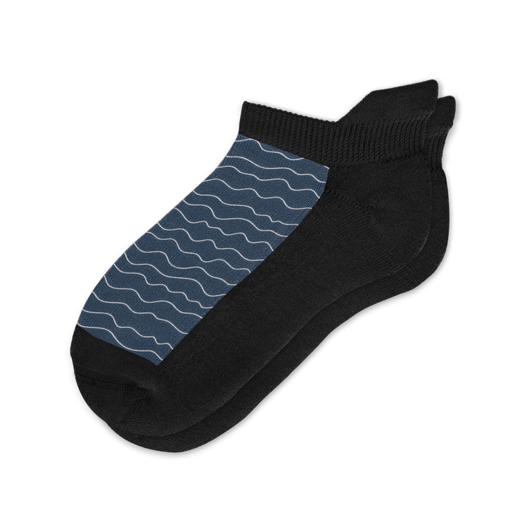 Waves Ankle Socks