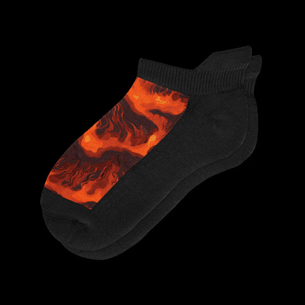 Floor Is Lava Ankle Diabetic Socks