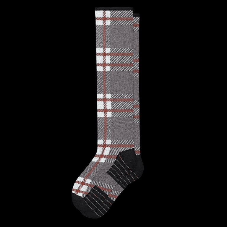 Grey Tartan Compression Socks