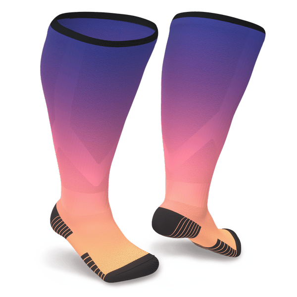 Sunset compression socks
