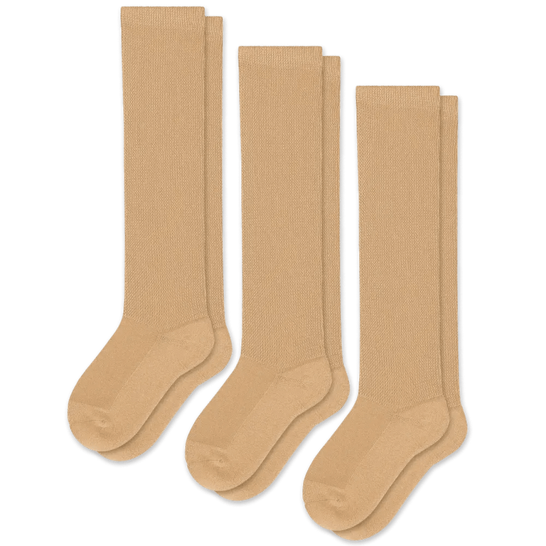 Tan EasyStretch™ Socks Bundle 3-Pack