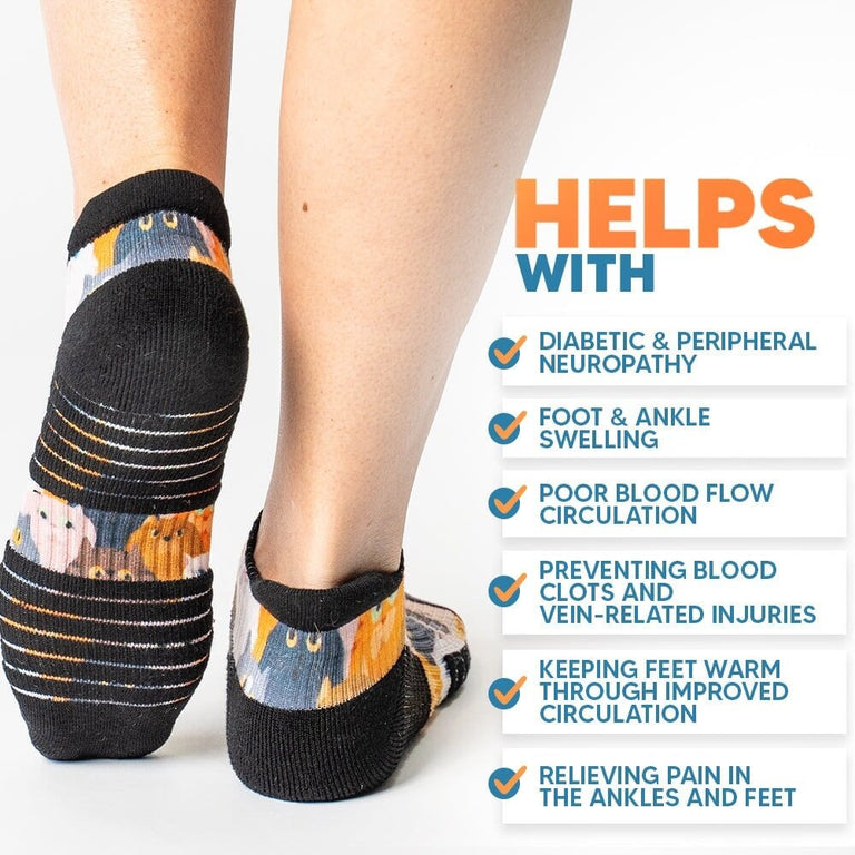 Paws & Petals Ankle Compression Socks Bundle 3-Pack