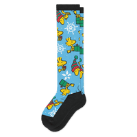 Winter Woodstock Peanuts Winter Collection EasyStretch™ Diabetic Socks From Viasox Flat View