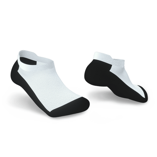 Black and white ankle socks