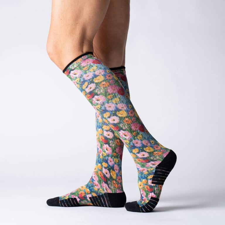 Wildflower Compression Socks