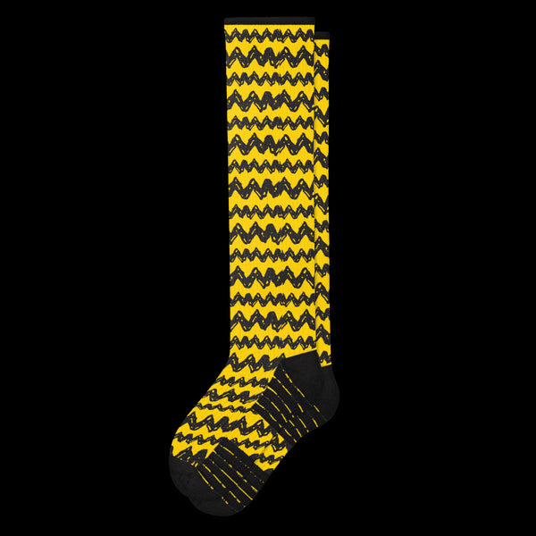 Yellow charlie brown socks