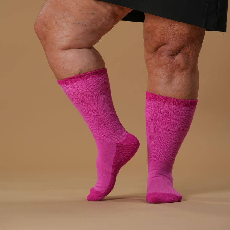 Fuchsia EasyStretch™ Socks