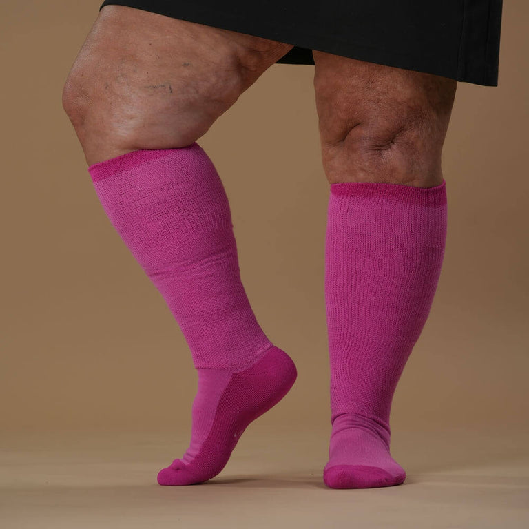 Fuchsia EasyStretch™ Socks