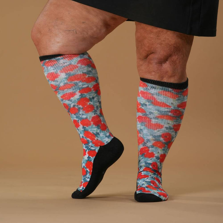 Fall Poppies EasyStretch™ Socks