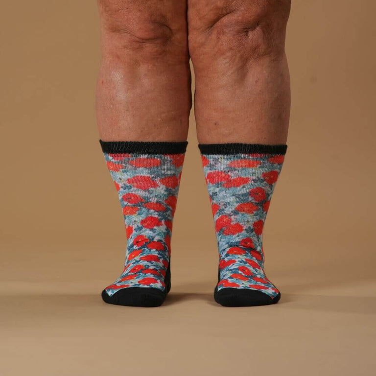 Fall Poppies EasyStretch™ Socks