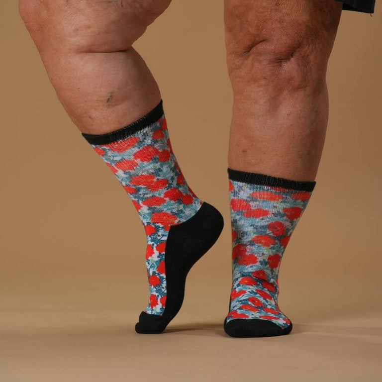 Fall Poppies EasyStretch™ Socks