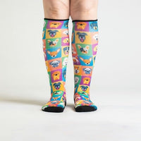 Dogs Compression Socks From Viasox Front View