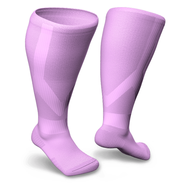Pink compression socks